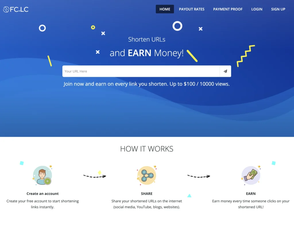 fc.cl un acortador de enlaces confiable para ganar dinero online