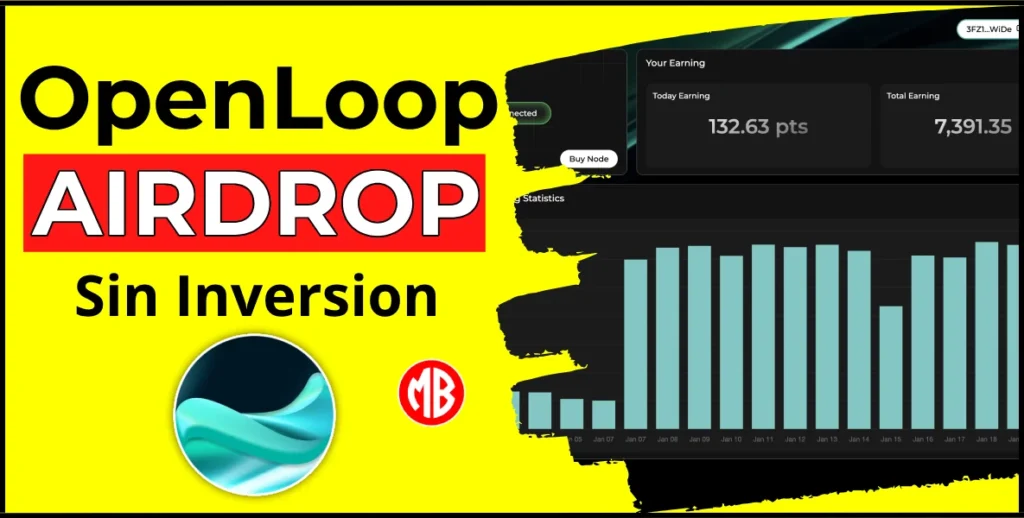 openloop airdrop gratuito en la red de solana, gana puntos por compartir en internet que ya no usas